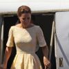 Kate Middleton à l'aéroport d'Honiara, le 18 septembre 2012.