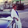 Johnny Hallyday immortalisé par Laeticia à Los Angeles, septembre 2012.