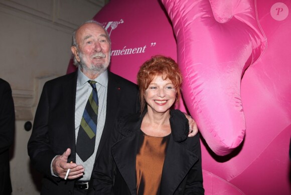 Jean-Pierre Marielle et Agathe Natanson lors du gala de l'IFRAD au Cirque d'hiver à Paris le 18 septembre 2012