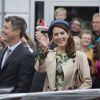 La princesse Mary et le prince Frederik de Danemark étaient le 8 septembre 2012 en visite à Hinnerup et Hadsten pour les 150 ans de ces deux communes du centre du pays.
