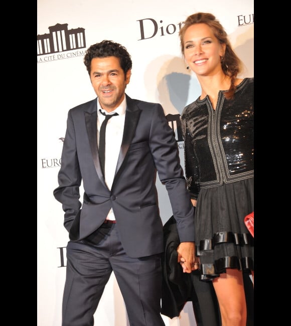 Jamel Debbouze et Melissa Theuriau : beaux, élégants, amoureux et complices lors de la soirée d'inauguration de la Cité du Cinéma à Saint-Denis le 21 septembre 2012