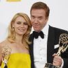 Claire Danes et Damien Lewis lors de la 64e cérémonie des Emmy Awards, à Los Angeles, le 23 septembre 2012