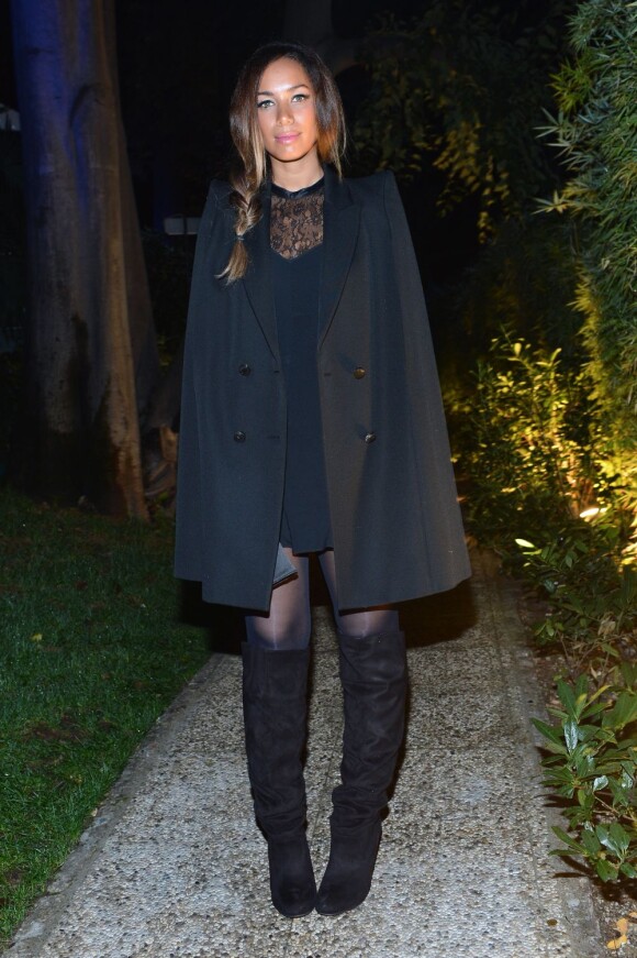 Leona Lewis durant le défilé Roberto Cavalli printemps-été 2013 à Milan. Le 24 septembre 2012.