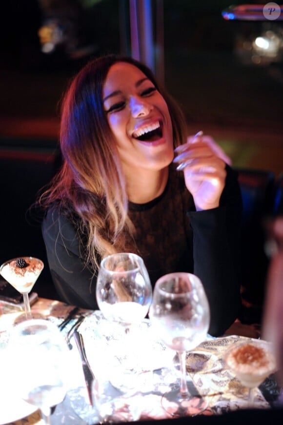 La superbe Leona Lewis assiste à l'after-party Roberto Cavalli lors de la fashion week de Milan. Le 24 septembre 2012.