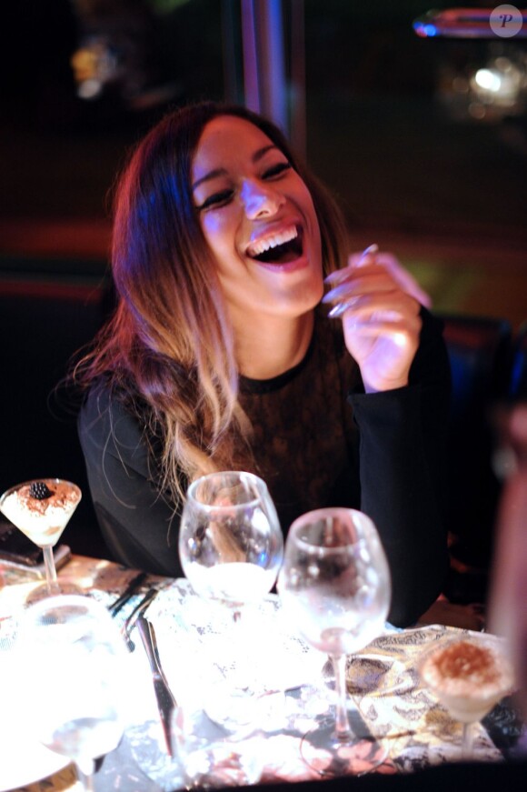 La superbe Leona Lewis assiste à l'after-party Roberto Cavalli lors de la fashion week de Milan. Le 24 septembre 2012.