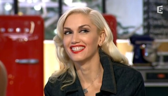 Gwen Stefani sur le plateau de C à Vous sur France 5, le 24 septembre 2012.