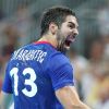 Nikola Karabatic lors de la demi-finale olympique face à la Croatie lors des Jeux olympiques de Londres le 10 août 2012