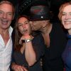 Tony Gomez, Vanessa Demouy, Pascal Obispo et Agnès Soral à la fête célébrant la générale du Jeu de la Vérité, Chez Castel à Paris, le 25 septembre 2012.