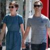 Anne Hathaway et son fiancé Adam Shulman en août 2012 à Los Angeles.