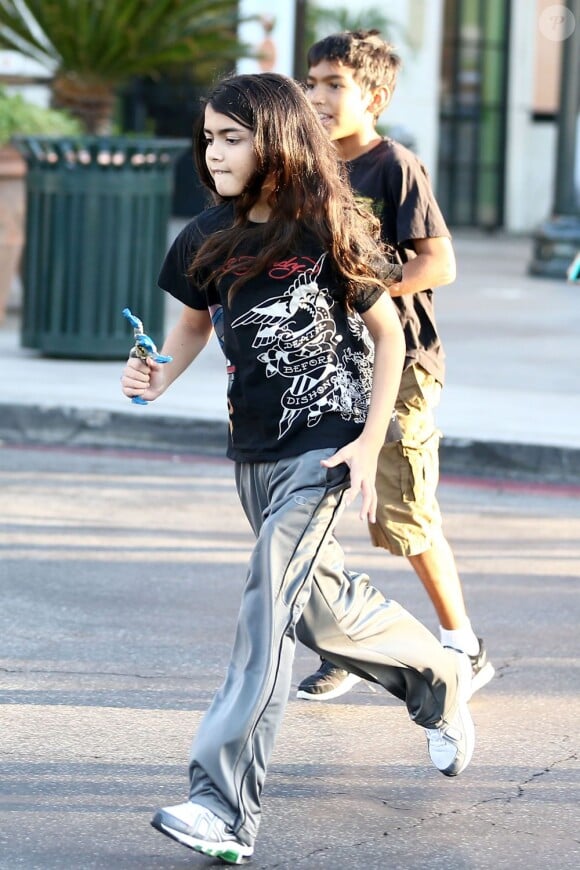 Blanket, le fils de Michael Jackson, à Los Angeles le 30 septembre 2012.