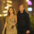 Jennifer Lopez et Jason Statham en septembre 2011 sur le tournage de  Parker. 