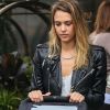 Jessica Alba à New York se balade avec sa fille Haven. Le 4 octobre 2012