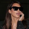Exclusif - Kim Kardashian surprise à son arrivée à l'aéroport de Mexico, le 4 octobre 2012.
