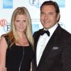 David Walliams avec son épouse le top Lara Stone le 28 août 2012.