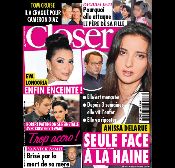 Le magazine Closer en kiosques ce samedi 6 octobre 2012.