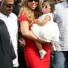 Mariah Carey et Nick Cannon se rendent avec leurs enfants au parc Kuboo à Santa Monica, le samedi 6 octobre 2012.