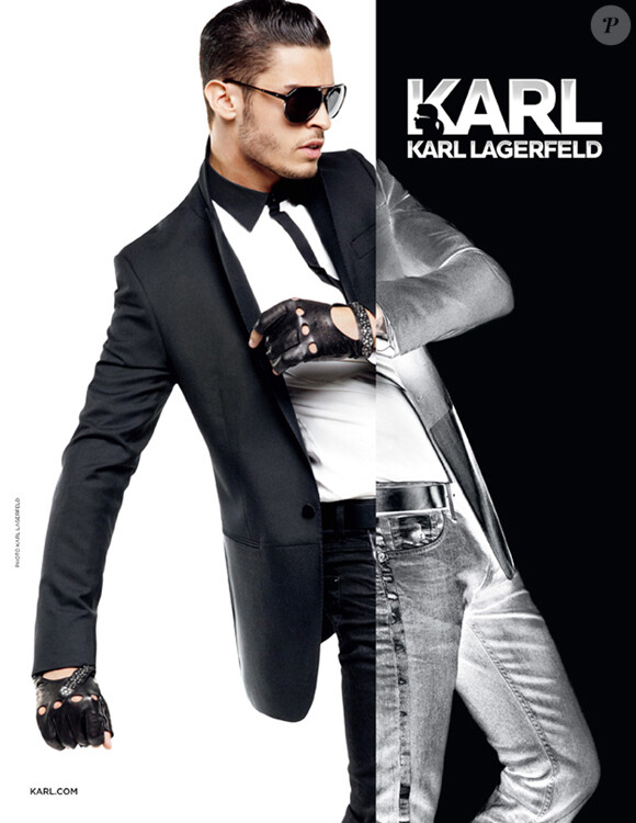Baptiste Giabiconi pour Karl automne-hiver 2013.