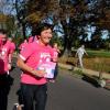 Valérie Fourneyron lors de la course célébrant le 10e anniversaire d'Odyssea qui lutte pour sensibiliser le plus grand nombre au cancer du sein