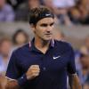 Roger Federer lors de son quart de finale de l'US Open le 5 septembre 2012 à New York