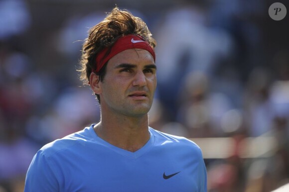Roger Federer lors du 3e tour de l'US Open le 1er septembre 2012 à New York City