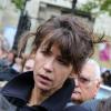 Sophie Marceau lors des funérailles du réalisateur Claude Pinoteau à Paris le 11 octobre 2012