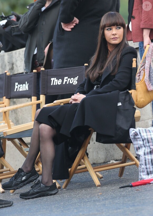 Catherine Zeta-Jones sur le tournage Red 2 à Paris le 11 octobre 2012
