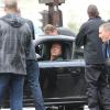 Bruce Willis sur le tournage Red 2 à Paris le 11 octobre 2012
