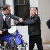 David Thewlis et Bruce Willis sur le tournage Red 2 à Paris le 11 octobre 2012