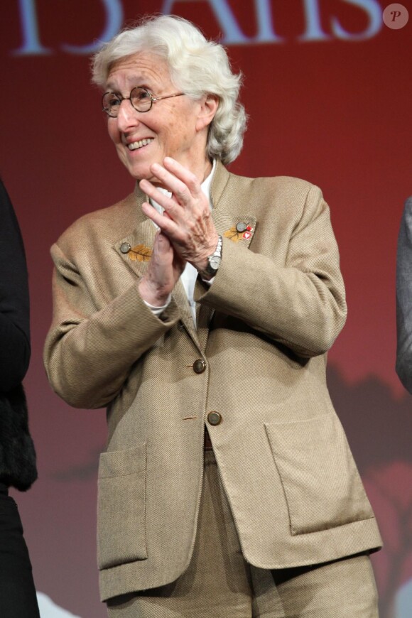 Professeur Francine Leca à l'anniversaire des 15 ans du Prix Clarins Femme Dynamisante, le 15 octobre 2012.