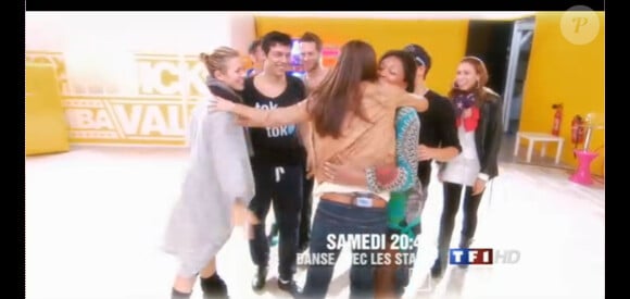 Sofia Essaïdi découvre sa team lors de la bataille des coachs dans Danse avec les stars 3, samedi 20 octobre 2012 sur TF1