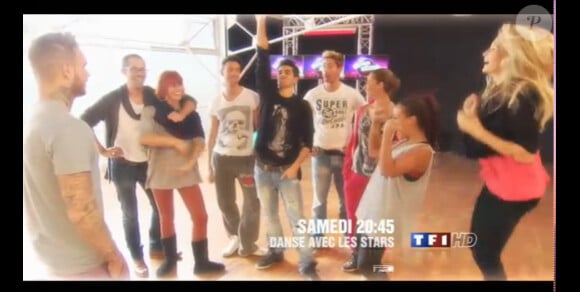 M. Pokora découvre son équipe lors de la bataille des coachs dans Danse avec les stars 3, samedi 20 octobre 2012 sur TF1