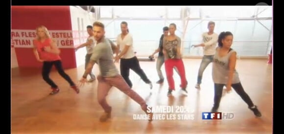 L'équipe de M. Pokora lors de la bataille des coachs dans Danse avec les stars 3, samedi 20 octobre 2012 sur TF1