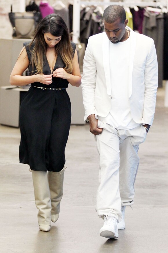 Kim Kardashian et Kanye West à New York, le 2 septembre 2012.