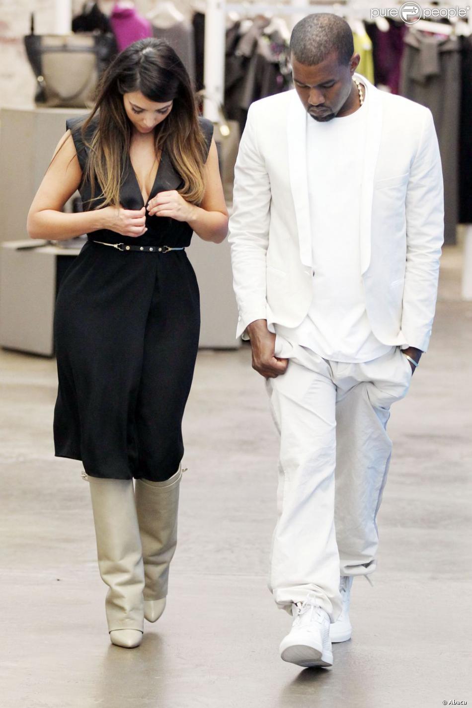 Kim Kardashian et Kanye West à New York, le 2 septembre 2012.