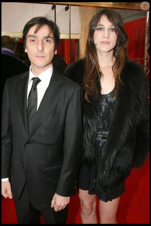 Yvan Attal et Charlotte Gainsbourg lors des César 2009