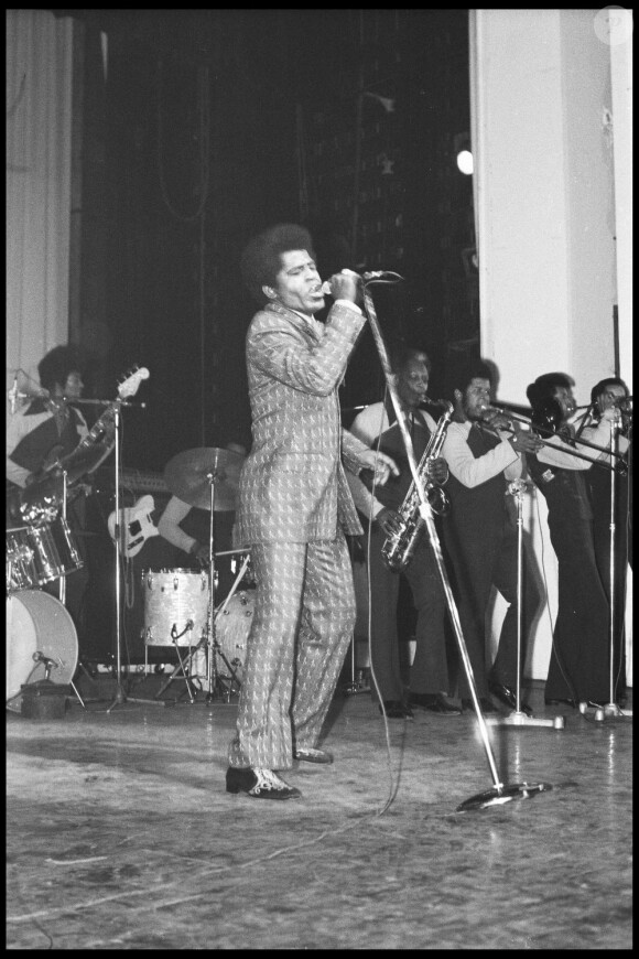 James Brown en concert en 1971.