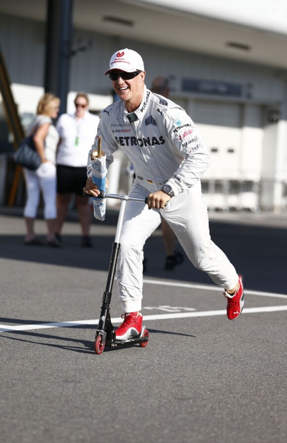 Michael Schumacher lors du Grand Prix du Japon à Suzuka le 5 octobre 2012