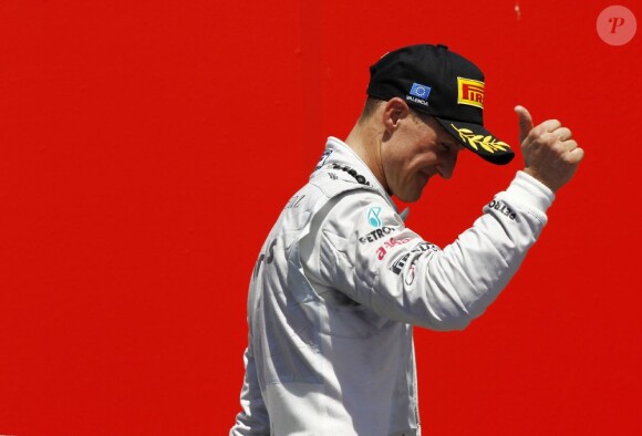 Michael Schumacher au Grand Prix d'Europe à Valence le 24 juin 2012