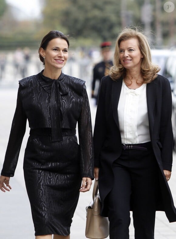 Valérie Trierweiler, et Aurelie Filippetti à Paris, le 18 septembre 2012.