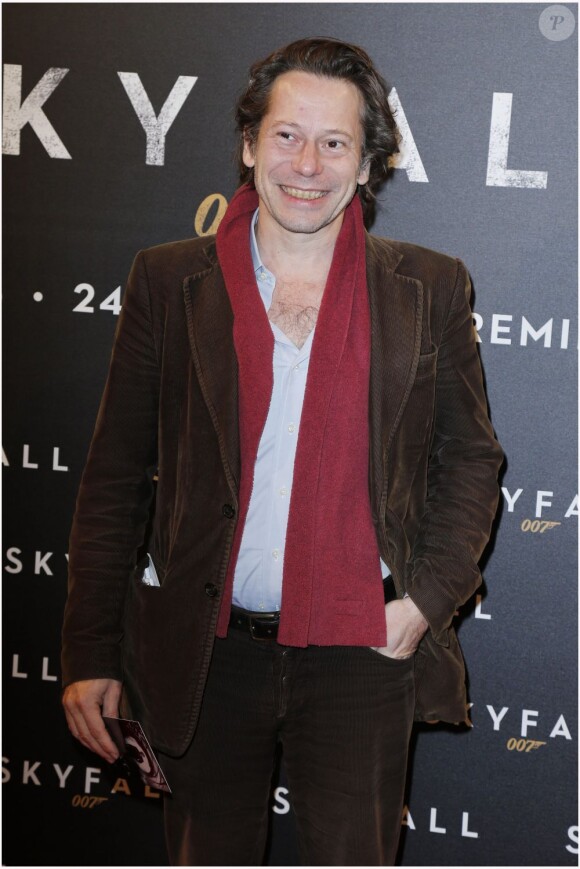 Mathieu Amalric lors de l'avant-première du dernier James Bond, Skyfall, à Paris le 24 octobre 2012