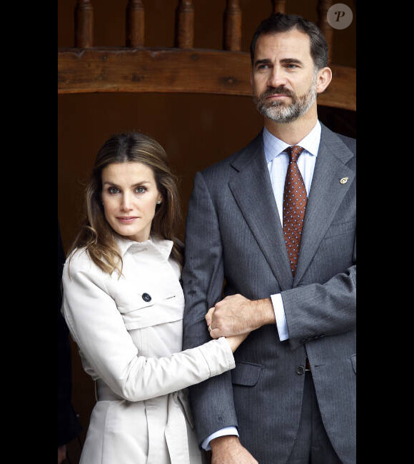 Letizia et Felipe d'Espagne visitent la ville de Bueno aux Asturies, le 27 octobre 2012