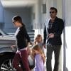 Jennifer Garner et Ben Affleck ont emmené leurs filles Seraphina et Violet à un atelier de confection de pâtisseries à West Hollywood, le 28 octobre 2012.