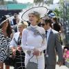 L'actrice Nicole Kidman habillée façon My Fair Lady pour le Derby Day inaugural de la Melbourne Cup à l'hippodrome de Flemington, le 3 novembre 2012.