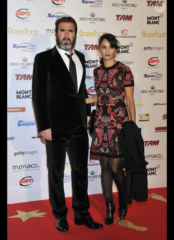 Eric Cantona et Rachida Brakni en octobre 2012 à Monaco