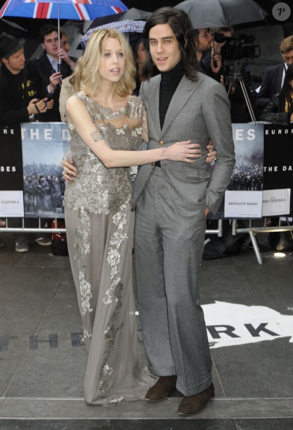 Peaches Geldof et son mari Thomas Cohen, à Londres, le 18 juillet 2012.