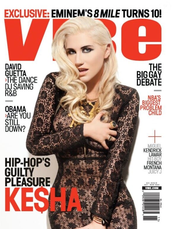 Ke$ha en couverture du magazine Vibe, automne 2012.