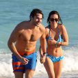 Rumer Willis et son Jayson Blair ont profité du soleil de Miami sur la plage et en amoureux avant que la belle ne donne un concert en plein air, le 8 novembre 2012