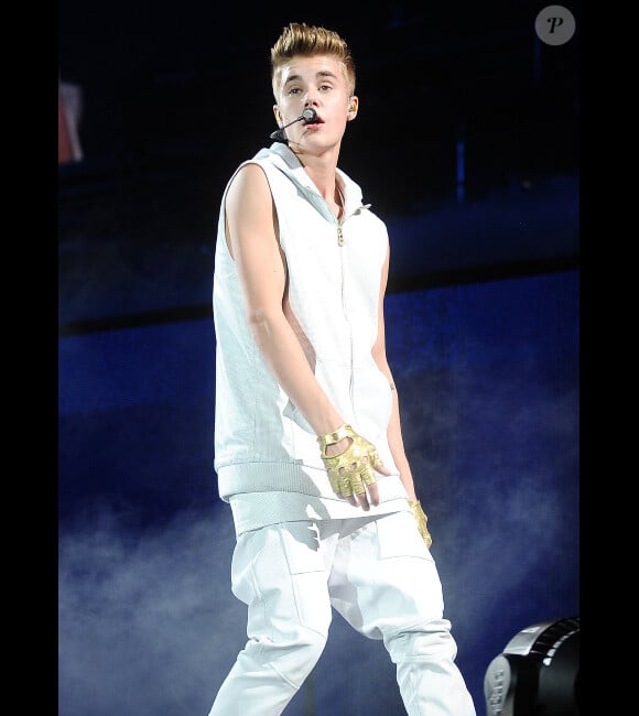 Justin Bieber en concert à l'Izod Center de New York, le 9 Novembre 2012.