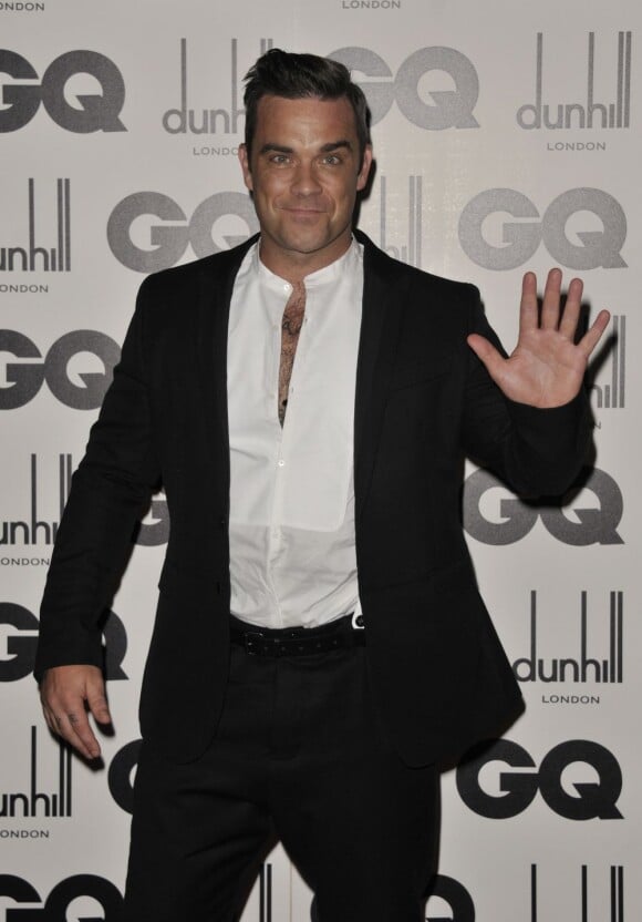 Robbie Williams à Londres le 4 septembre 2012