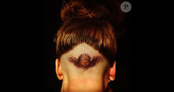 Le nouveau tatouage de Lady Gaga, le 13 septembre 2012.